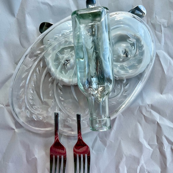 Glass garden owl, handcrafted - Picture 4 of 6